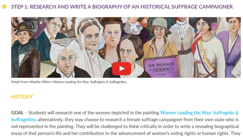 Women Leading the Way - Lesson plan